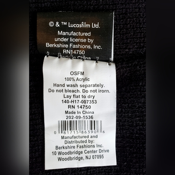 Star Wars Hoodie and beanie set, NWOT, never worn. Adult 2XL - Picture 9 of 15